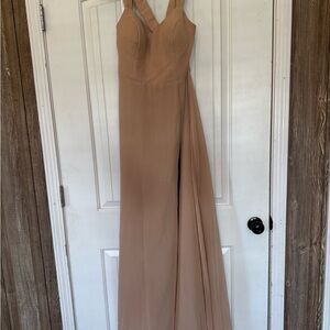 Azazie Tan Wedding Dress